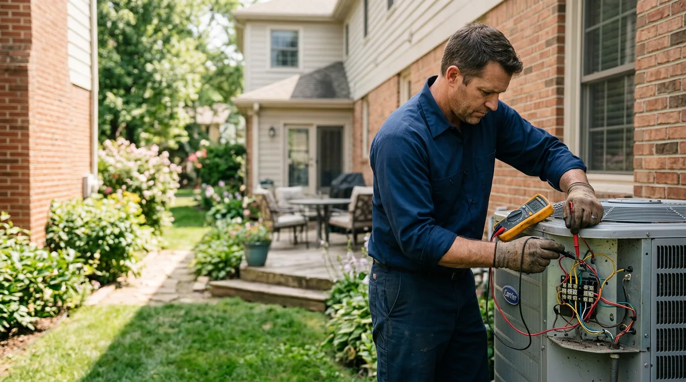 HVAC technician working near Dahlonega, GA